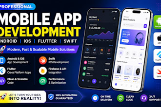 build mobile app development android ios flutter app swift developer
