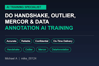 do handshake, outlier, mercor and data annotation ai training