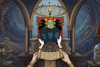 draw gothic vintage surrealism lineart illustration