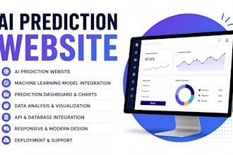build a professional ai prediction website and web app