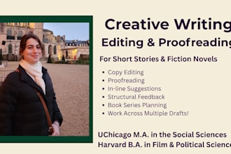 edit your fantasy novel or short story
