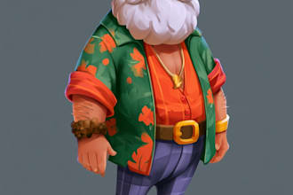 draw 2d game character illustration