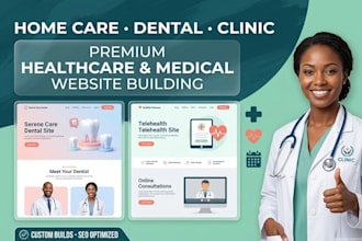 hippa ready medical website healthcare website, doctor, clinic or dental website