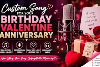 sing a personalized custom country pop song for birthdays, weddings, anniversary