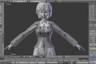 fix, edit, port and pro rig vrchat model, vroid vrm, warudo, koikatsu, mmd, gmod