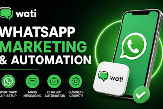 setup wati whatsapp API marketing automation and whatsapp mass messaging