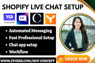 setup shopify live chat and messaging chatty moose cwill zipchat chatway tidio