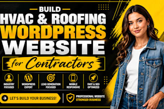 build wordpress hvac contractor website, wordpress roofing contractor website