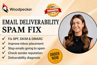 fix woodpecker email deliverability spf dkim dmarc and spam issues