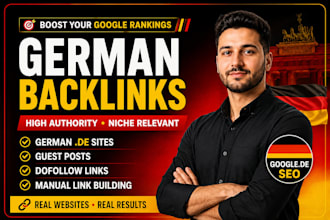 build german backlink, german guest post from high da de site, seo link building