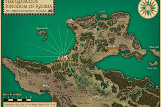 create a high quality fantasy map
