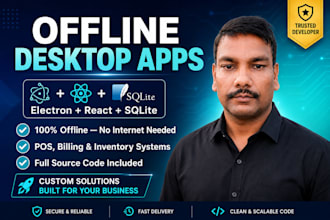 build a custom offline desktop application with electron and react