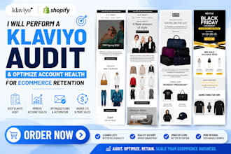 perform a klaviyo audit and optimize account health for ecommerce retention