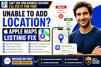 fix apple maps listing unable to add location issues approve apple maps