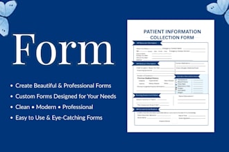 design a modern and professional form in canva
