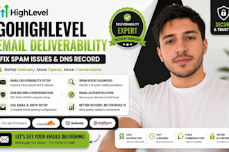 setup gohighlevel email deliverability fix ghl spam  dns record