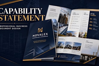 design a professional business capability statement and proposal