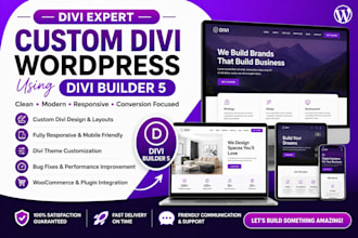 divi expert for custom divi website using divi wordpress builder 5