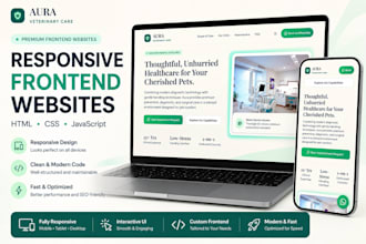 build a responsive frontend website