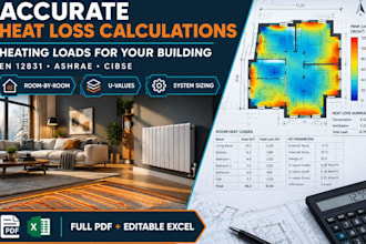 do heat loss, heating load, uvalue, and hvac sizing calculation