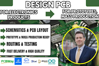 custom review, test, rout pcb design, circuit schematics, gerber, bom,cpl files