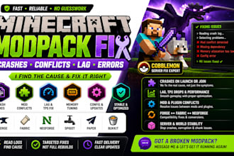 fix minecraft modpack fix crash lag mod conflict forge fabric cobblemon server