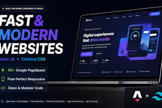 develop a fast responsive modern website using astro and SEO