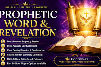 give prophetic word personal prophecy spiritual dream interpretation insight