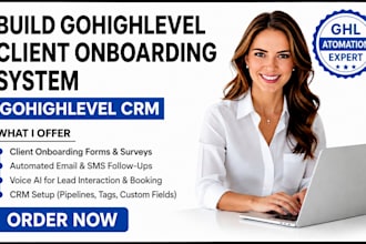 build automated customer onboarding system emails and workflows voice ai ghl
