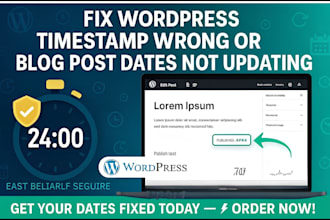 fix wordpress wrong timestamp or blog post date update issues