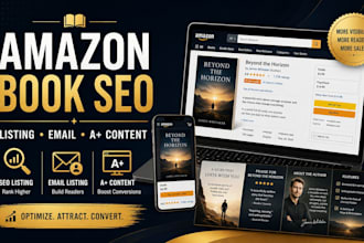 optimize your amazon book listing with SEO and a plus content