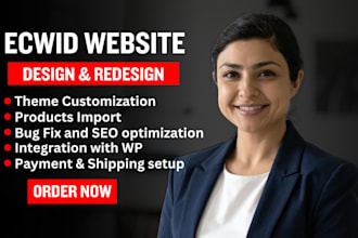 redesign design a complete ecwid store shopify big cartel ecommerce website
