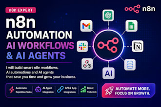 build n8n automation, ai automation with n8n workflow, and workflow automation