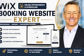 build wix booking website with online appointments scheduling website