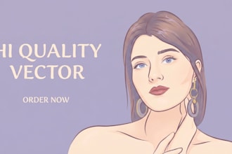 draw high quality vector portraits