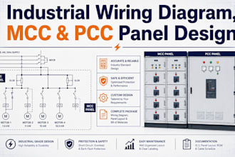design industrial wiring diagram, mcc and pcc panel