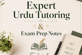 teach you urdu language and provide study notes