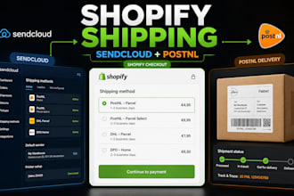 be your shopify expert, setup sendcloud and postnl shipping rules