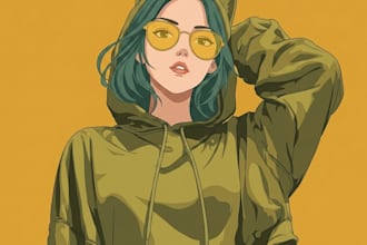 draw a character in vector