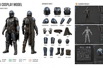 design custom anime cosplay costumes, props accessories, and character outfits