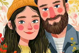 do couple portrait illustrations