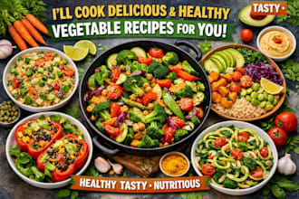 cook delicious and healthy vegetable recipes for you