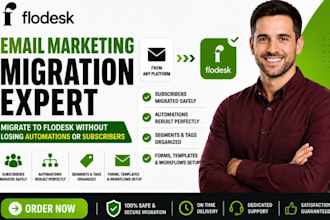 migrate email to flodesk with subscribers and automations fully