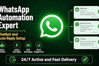 create ai powered whatsapp automation and chatbot for your business