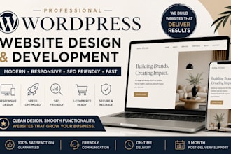 create wordpress website design