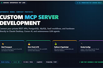 build custom mcp server for claude desktop, cursor, and ai agents