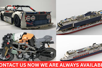 design custom lego technic moc models with instruction