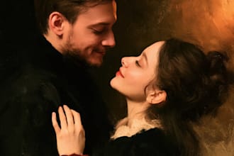 draw digital oil painting