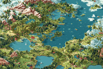do unique map illustrations