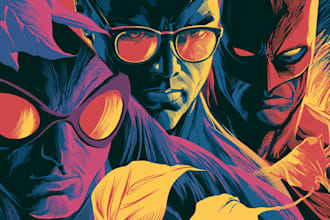 create custom graphic novel art for your superhero story